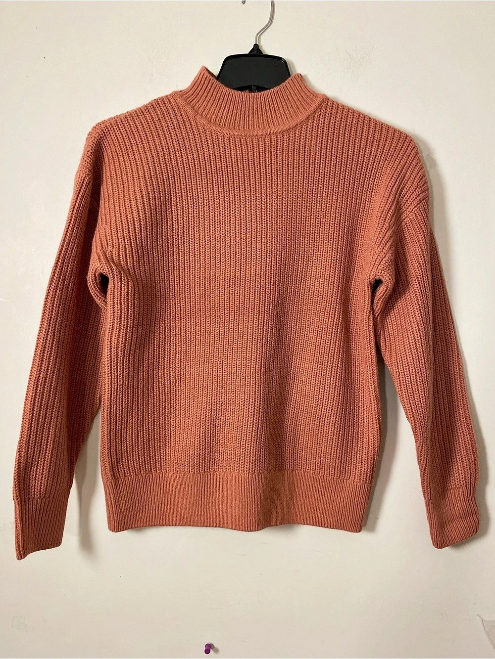 Turtleneck Sweater in Orange Like New